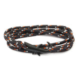 18 Colors Optional Hot Selling Viking Bracelets For Men And Women Silver Shark Multilayer Rope Bracelet Homme Femme Men Jewelry